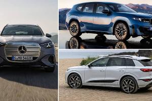 Mercedes GLC 400 4Matic mit EQ-Technologie vs. BMW iX 50 xDrive vs. Audi Q6 E-Tron für Kaltvergleich