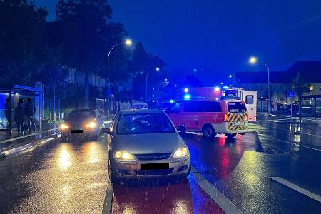 Auf der Straße Niederwall kam es zu einer Kollision zwischen einer Auto-Fahrerin mit einem Fußgänger.
Foto: Polizei Minden-Lübbecke