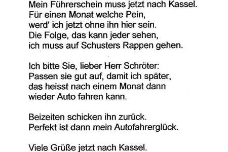 lustige Ausreden Bußgeld