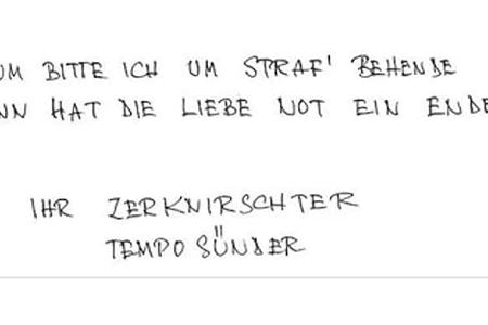 lustige Ausreden Bußgeld