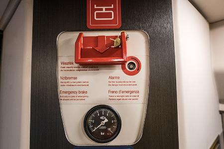 Notbremse in einem Zug