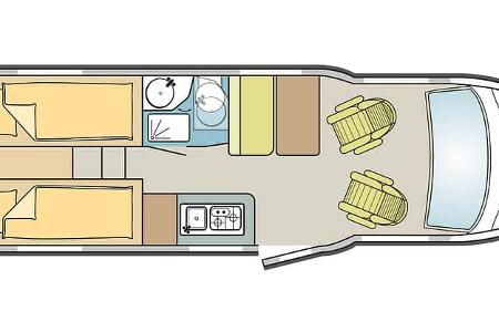 Carado Grundriss, Wohnmobil, Camping Carado Grundriss, Wohnmobil, Camping