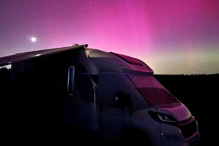 Allgäu, Polarlichter Allgäu, Polarlichter