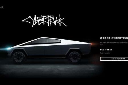 Tesla Cybertruck Vorbestellungen