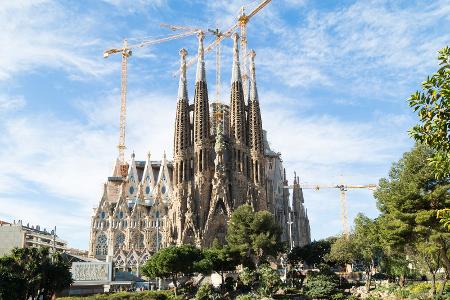 Platz 8: Sagrada Familia in Barcelona, Spanien