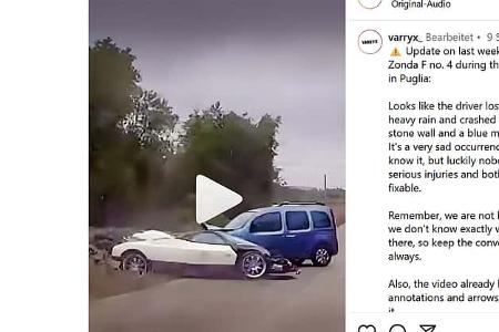 Haracio Pagani Unfall Italien