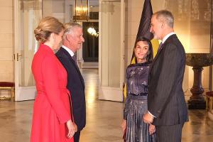 Felipe und Letizia von Spanien: Herzliches Treffen mit Belgiens Royals