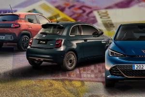 Elektroauto Leasing Collage Dacia Spring Fiat 500 e Cupra Born