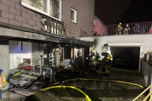 Blick auf die Einsatzstelle. Foto: Feuerwehr Essen