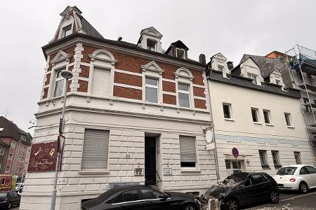 Ansicht der Einsatzstelle von der Kampstraße aus.