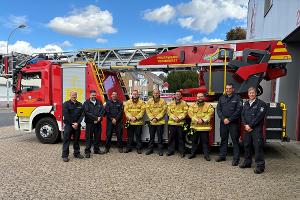 Feuerwehr Tönisvorst: neu ausgebildete Drehleitermaschinisten