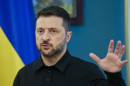 Der ukrainische Präsident Wolodymyr Selenskyj spricht von hohen russischen Verlusten vor Pokrowsk (Archivbild) Der ukrainische Präsident Wolodymyr Selenskyj spricht von hohen russischen Verlusten vor Pokrowsk (Archivbild)