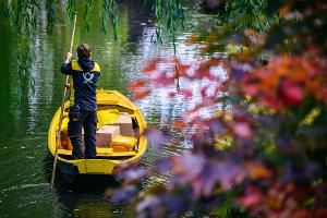 Der Postkahn im Spreewald geht in die Winterpause.
