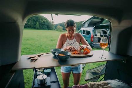 Campervan, K+che, Arbeitsfläche