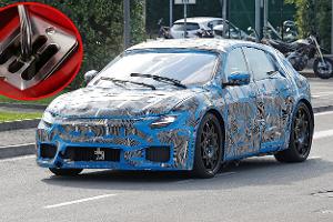 Ferrari EV Elektroauto Muletto Erlkönig offene Schaltkulisse eingeklinkt