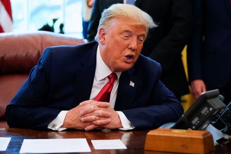Machado habe ihm den Preis gewidmet, erzählte Trump nach dem Gespräch. (Archivbild) Machado habe ihm den Preis gewidmet, erzählte Trump nach dem Gespräch. (Archivbild)