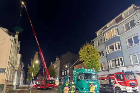 Das Dach wird abgetragen