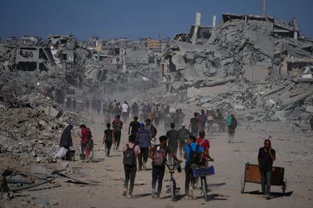 Die bisherige Lebenswelt vieler Menschen in Gaza wurde komplett zerstört.