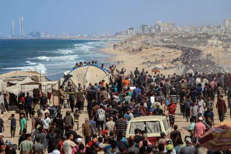 Im Gazastreifen schweigen seit Freitagmittag die Waffen. Im Gazastreifen schweigen seit Freitagmittag die Waffen.