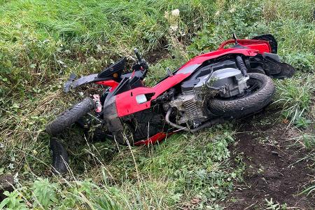 Verunfalltes Fahrzeug