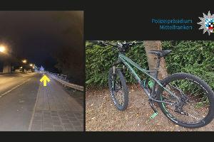 Fahrradwurf auf Frankenschnellweg