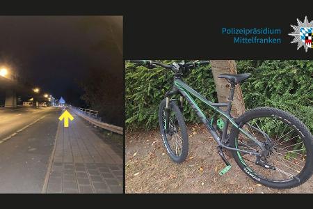 Fahrradwurf auf Frankenschnellweg