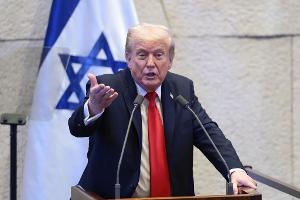 "Wir wollen nur in Frieden leben", sagte Donald Trump an die Adresse Teherans.