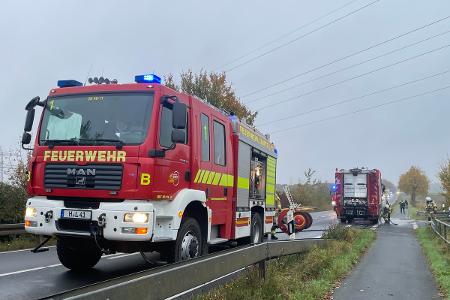 Feuerwehr an der Einsatzstelle
