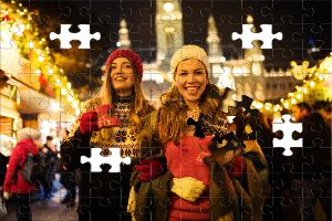 Puzzle: Besuch auf dem Weihnachtsmarkt
