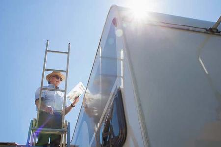 Werkstatt, Reparatur, Wohnwagen, Caravan