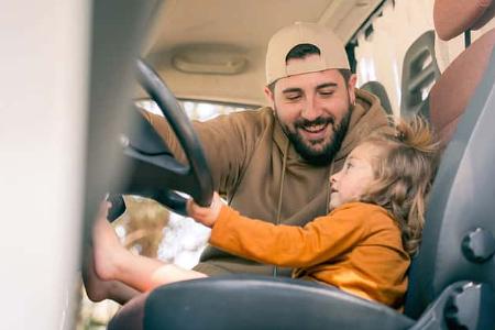 Baby, Steuer, Wohnmobil