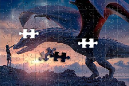Schaffst Du das Drachen-Puzzle?