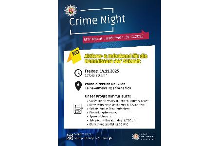 Crime Night am 14.11.2025 bei der PD Neuwied