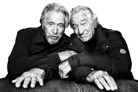 Al Pacino und Robert De Niro: Gemeinsame Modekampagne für Winterjacken Al Pacino und Robert De Niro: Gemeinsame Modekampagne für Winterjacken