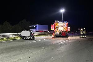 Das verunfallte Fahrzeug