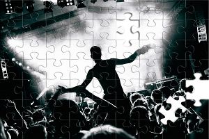 Puzzle: Publikum beim Konzert