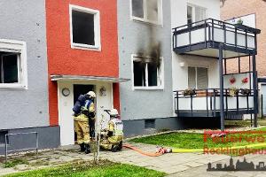 16.10.2025, Von-Bruchhausen-Straße, Zimmerbrand, Feuerwehr Recklinghausen.