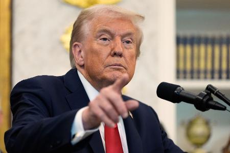 US-Präsident Trump droht der Hamas mit dem Tod. 