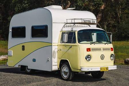 Retro RV Birdy, Wohnmobil, VW T2, Retro