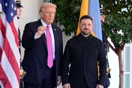 US-Präsident Trump hat den ukrainischen Präsidenten Wolodymyr Selenskyj empfangen.
