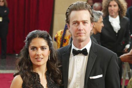 Salma Hayek und Edward Norton