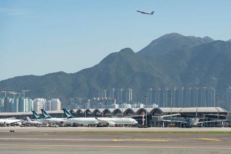 Der Flughafen in Hongkong ist ein wichtiges internationales Drehkreuz. (Archivbild)