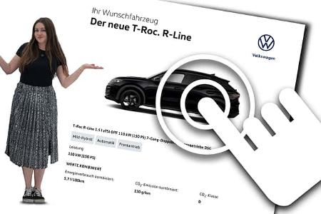 VW T-Roc Digitale Kaufberatung Leslie Schraut Klick Collage
