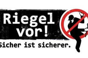 Logo "Riegel vor! Sicher ist sicherer"