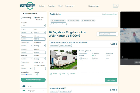 Screenshot (15.10.2025) Caraworld.de: gebrauchte Wohnwagen Screenshot (15.10.2025) Caraworld.de: gebrauchte Wohnwagen