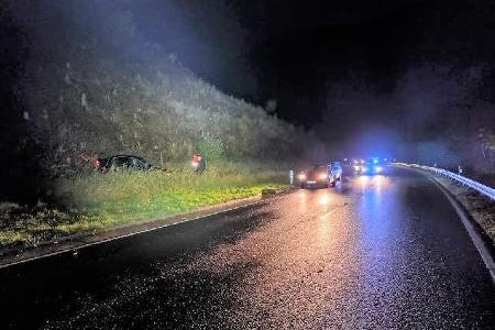 Verkehrsunfall B 241 - Kreuzeck