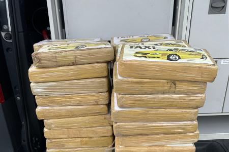 Foto: Teil der insgesamt 92 im Verfahren sichergestellten
Kilogramm Kokain
Quelle: ZFA Frankfurt am Main