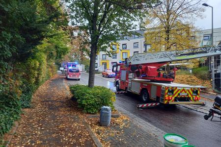 Unfall auf einer Baustelle der Goethestraße