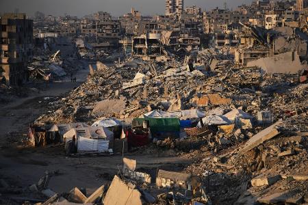 Ein großer Teil des Gazastreifens ist zerstört.