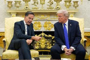 Nato-Chef Rutte besuchte US-Präsident Trump im Weißen Haus.